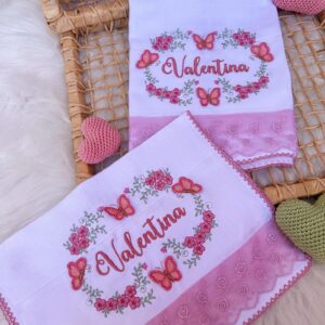 Kit de fraldas boca e ombro- renda luxo