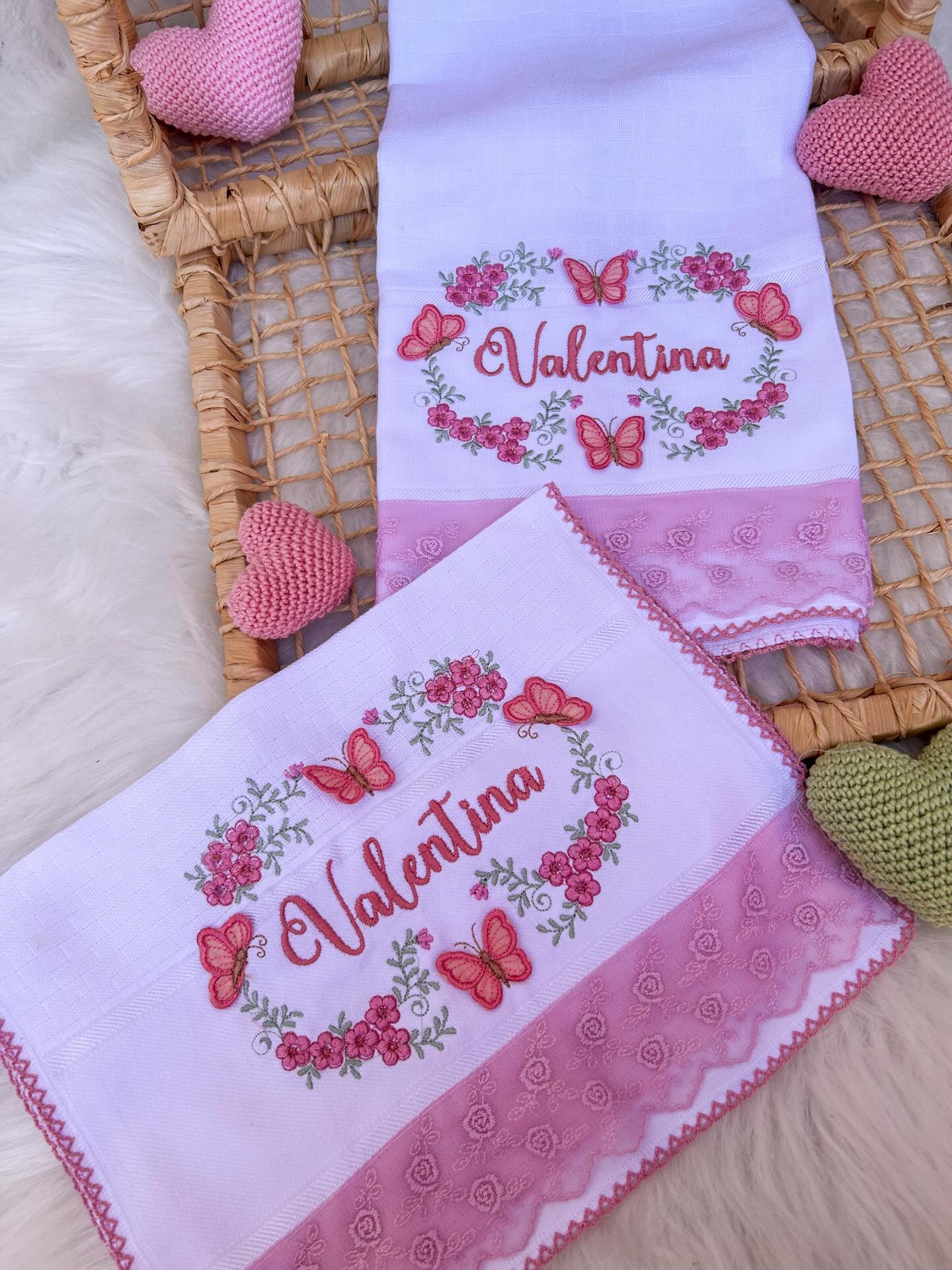 Kit de fraldas boca e ombro- renda luxo
