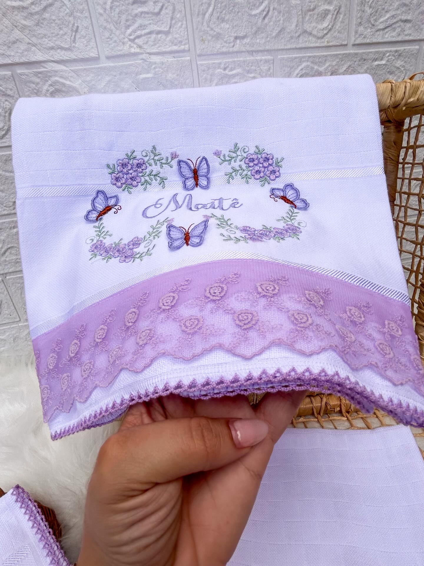 Fralda Passeio Renda luxo Mabber - Imagem 6